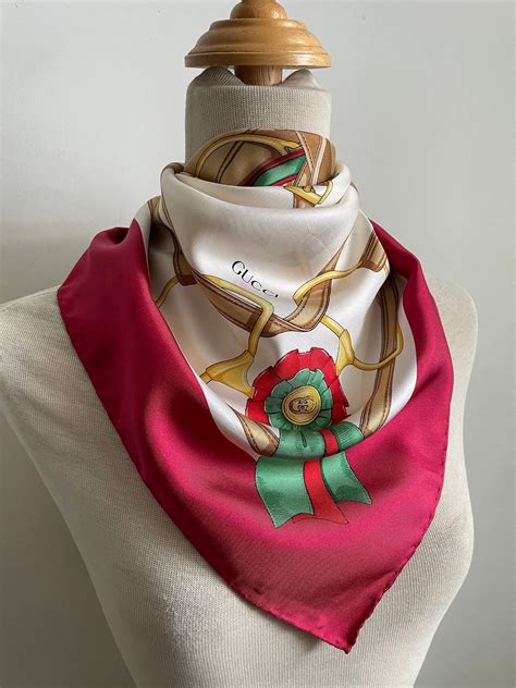 gucci equestrian silk scarf|nwt authentic gucci silk scarf.